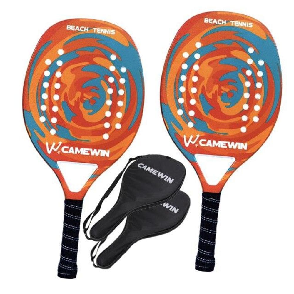 2PCS Raquete de Beach Tennis profissional feita de fibra de carbono