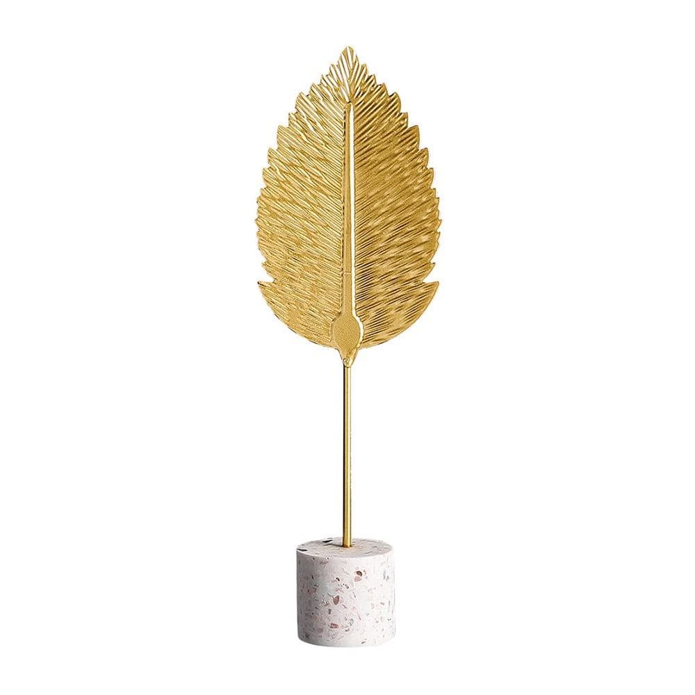 Estátuas de folha de ouro Escultura moderna de artesanato em metal e ferro