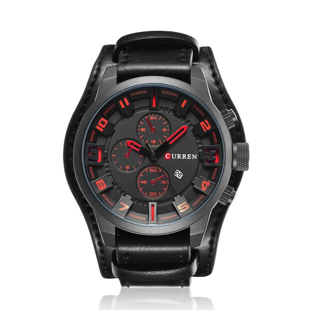 Relógio Masculino Curren 8225 Technos Preto E Marrom