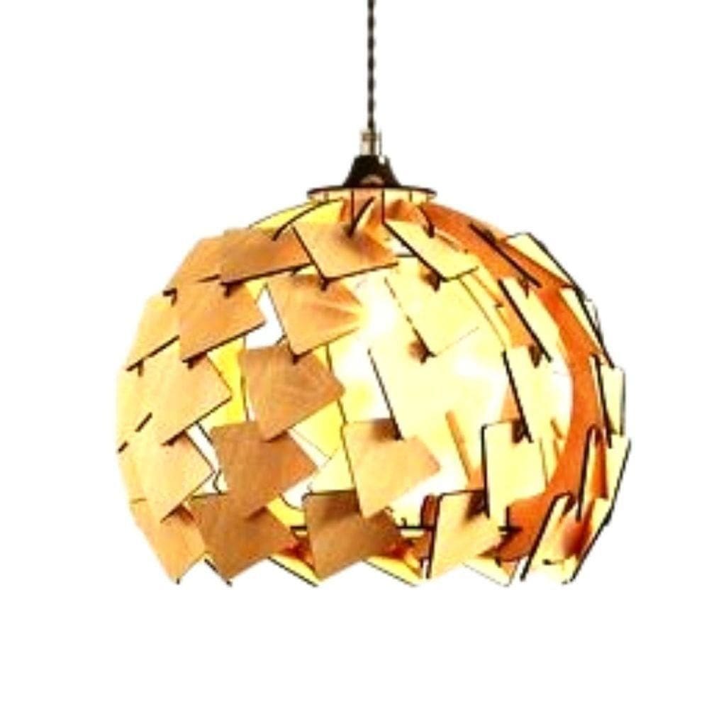 Luminária Teto Tipo Pendente Figueira Mdf - Completa Mdf Cru