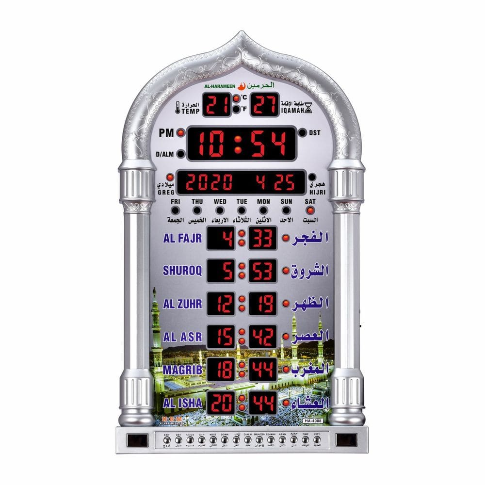 Relógio de parede Relógio de mesa simples com display LED e calendário