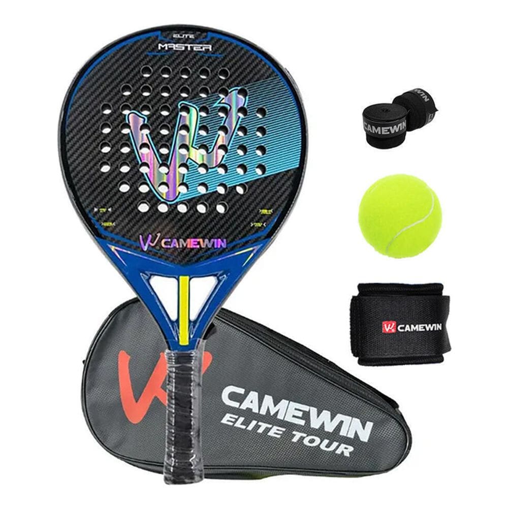 Raquete de padel de fibra de carbono 360g + 10g com saco 125g