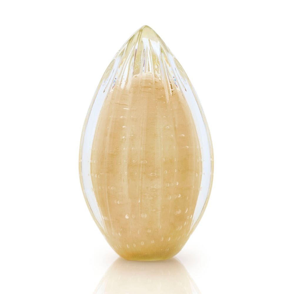 Vaso Pinha Em Cristal Murano Pérola  São Marcos