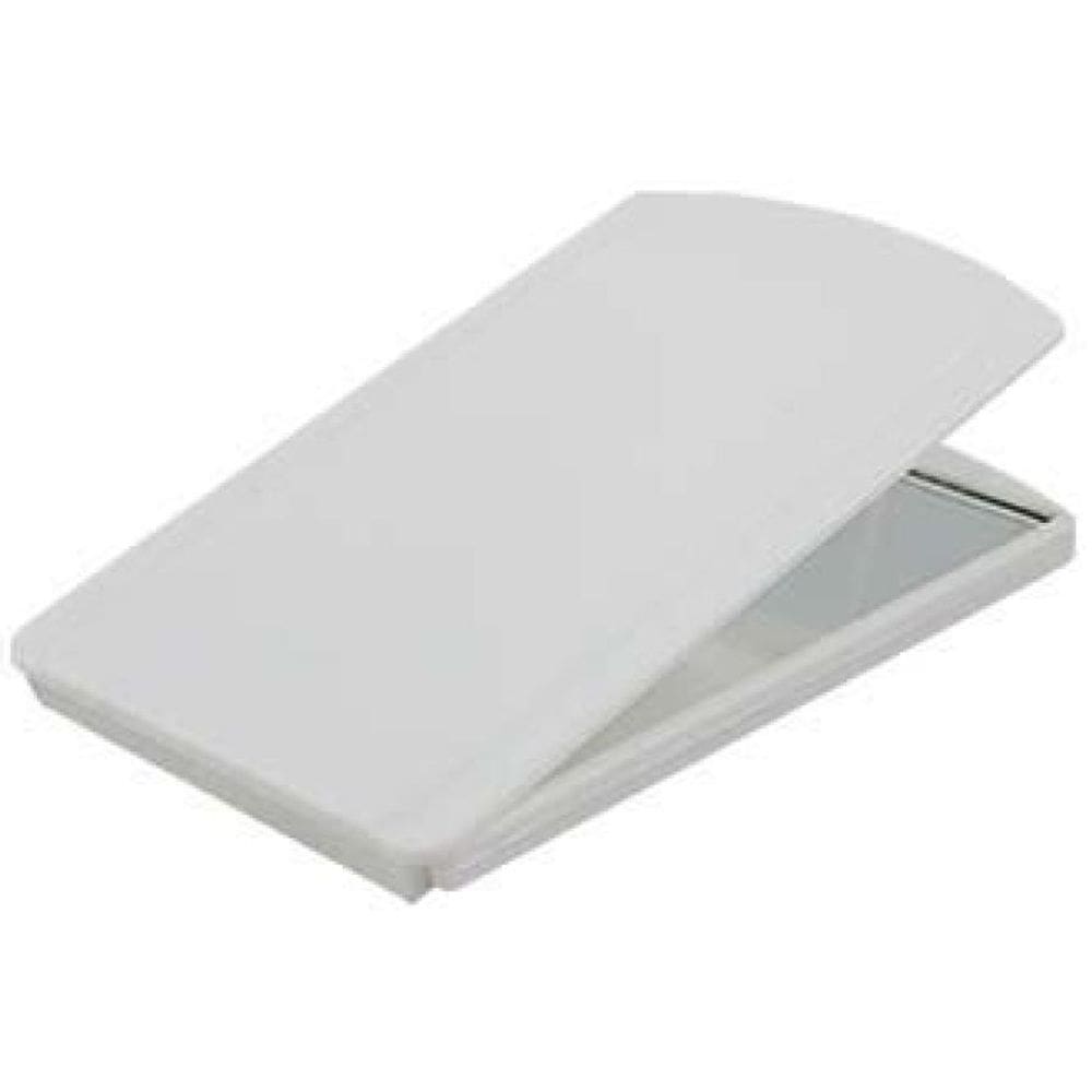 Kit 4 Espelhos De Bolsa Branco Plástico Premium