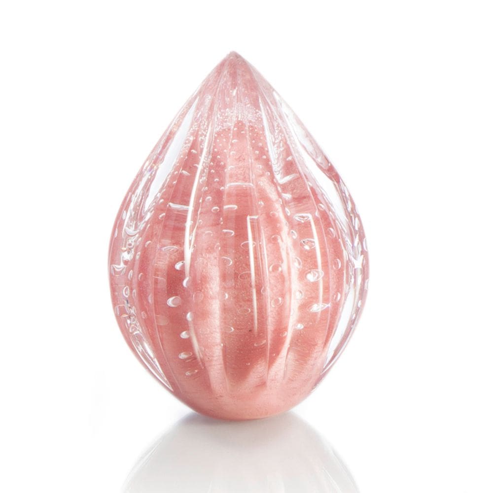 Vaso Pinha Em Cristal Murano Rosa São Marcos