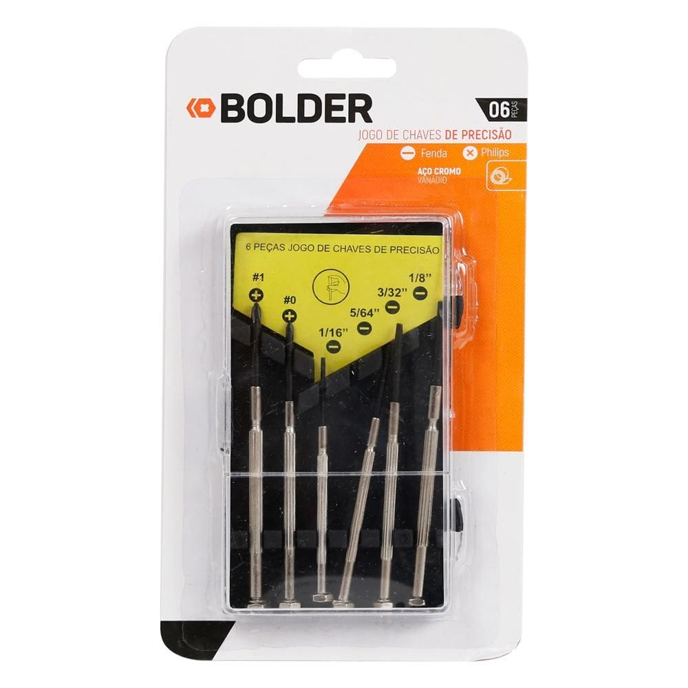 Jogo de Chave Precisão com 6 Peças Bolder
