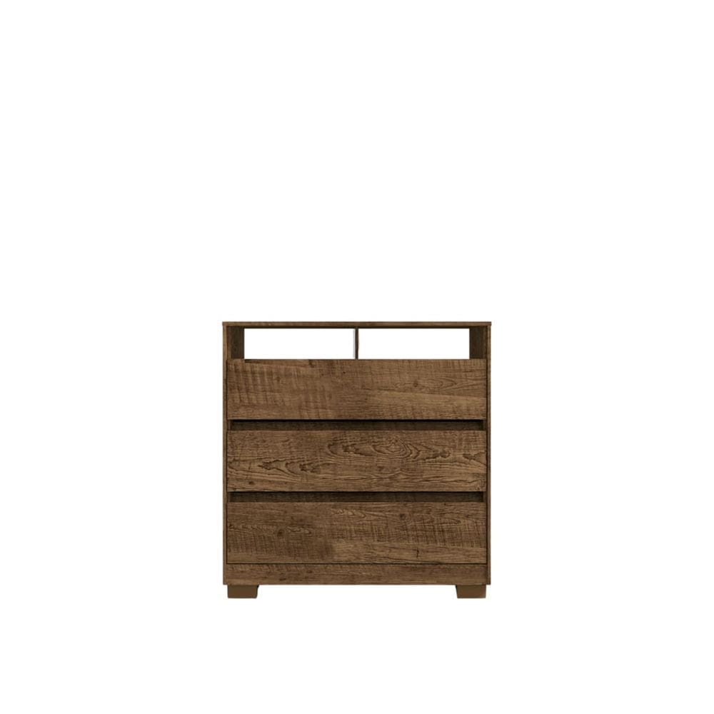 Comoda San José Com 3 Gavetas Cor Malbec 90x96 Para Tv Até 39 Polegadas EdeCasaMoveis