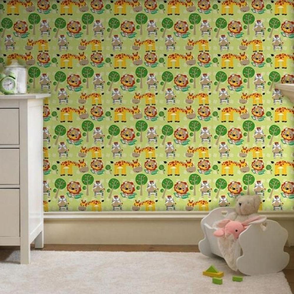 Papel De Parede Infantil Safari