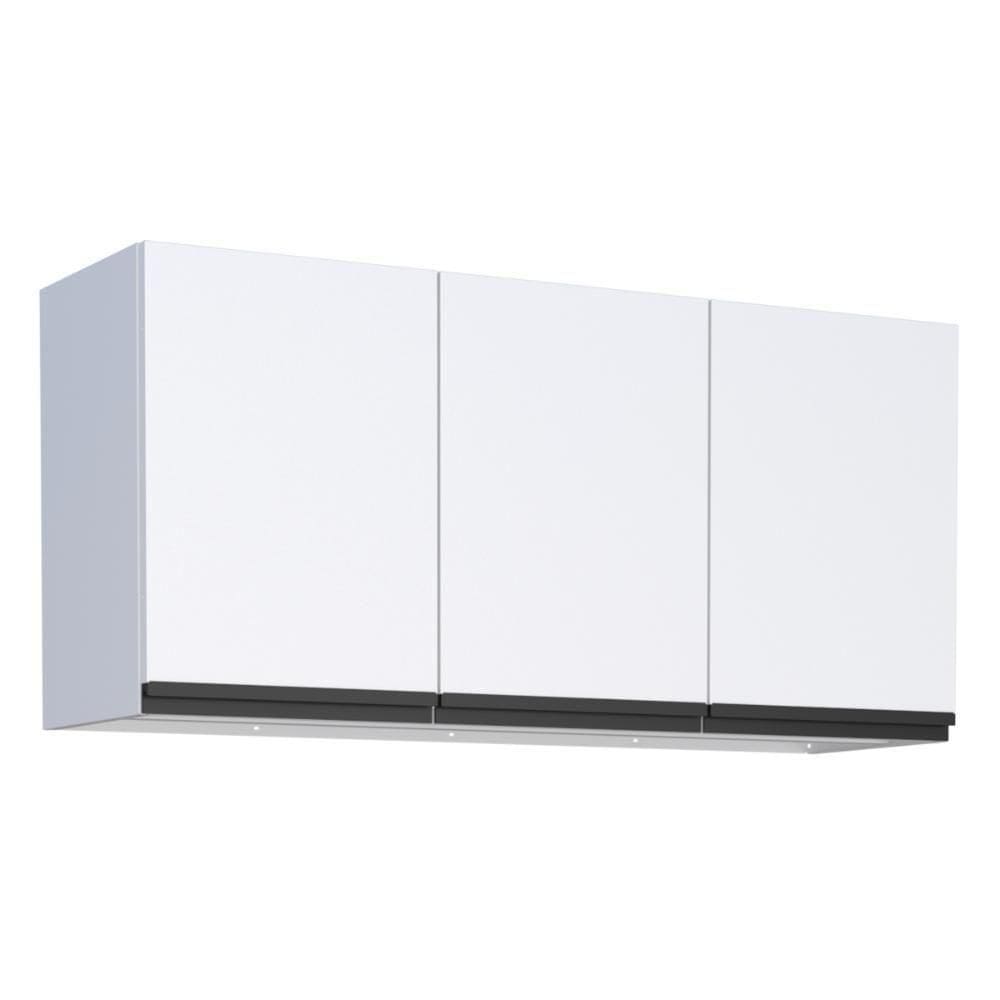 Armário Aéreo Para Cozinha 3 Portas Anori Branco
