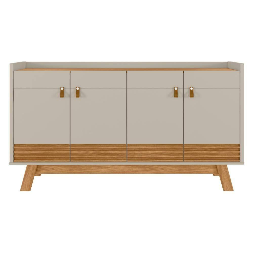 Buffet Aparador Retrô Ripado Columbus Nature Off-white