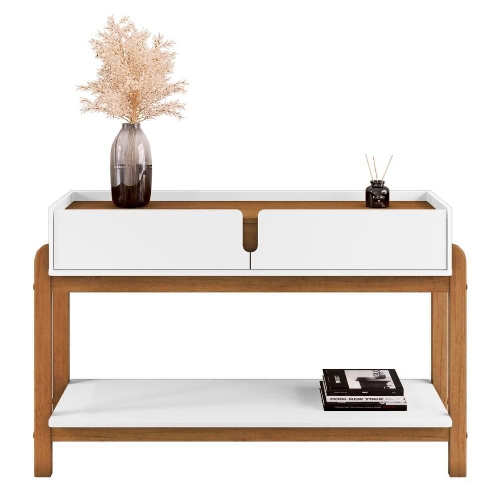 Aparador Para Sala Retrô Welch Branco Cedro