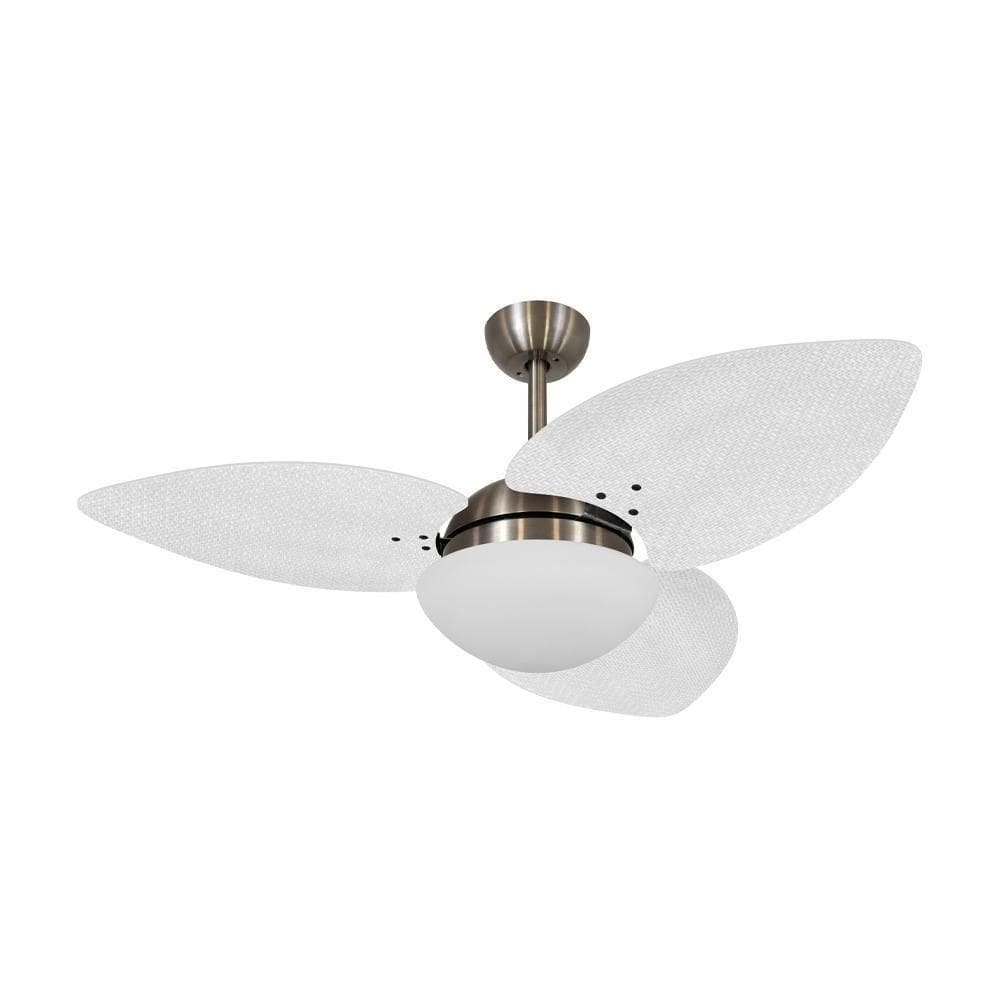 Ventilador De Teto Dormamu Bronze 3 Pás Palmae Branco 110V