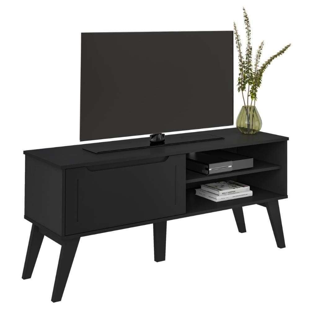 Rack 1 Porta Para 60 Polegadas Nobres Preto