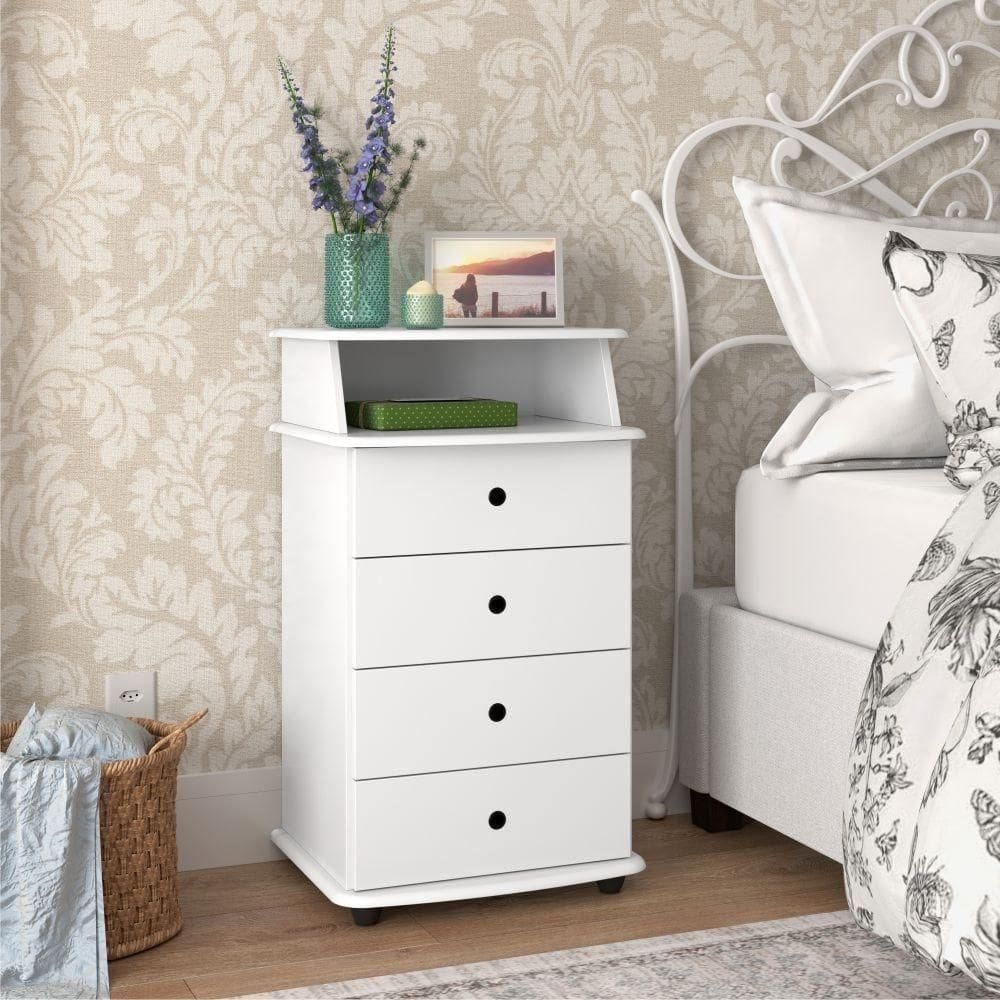 Mesa De Cabeceira Lux Ll Branco