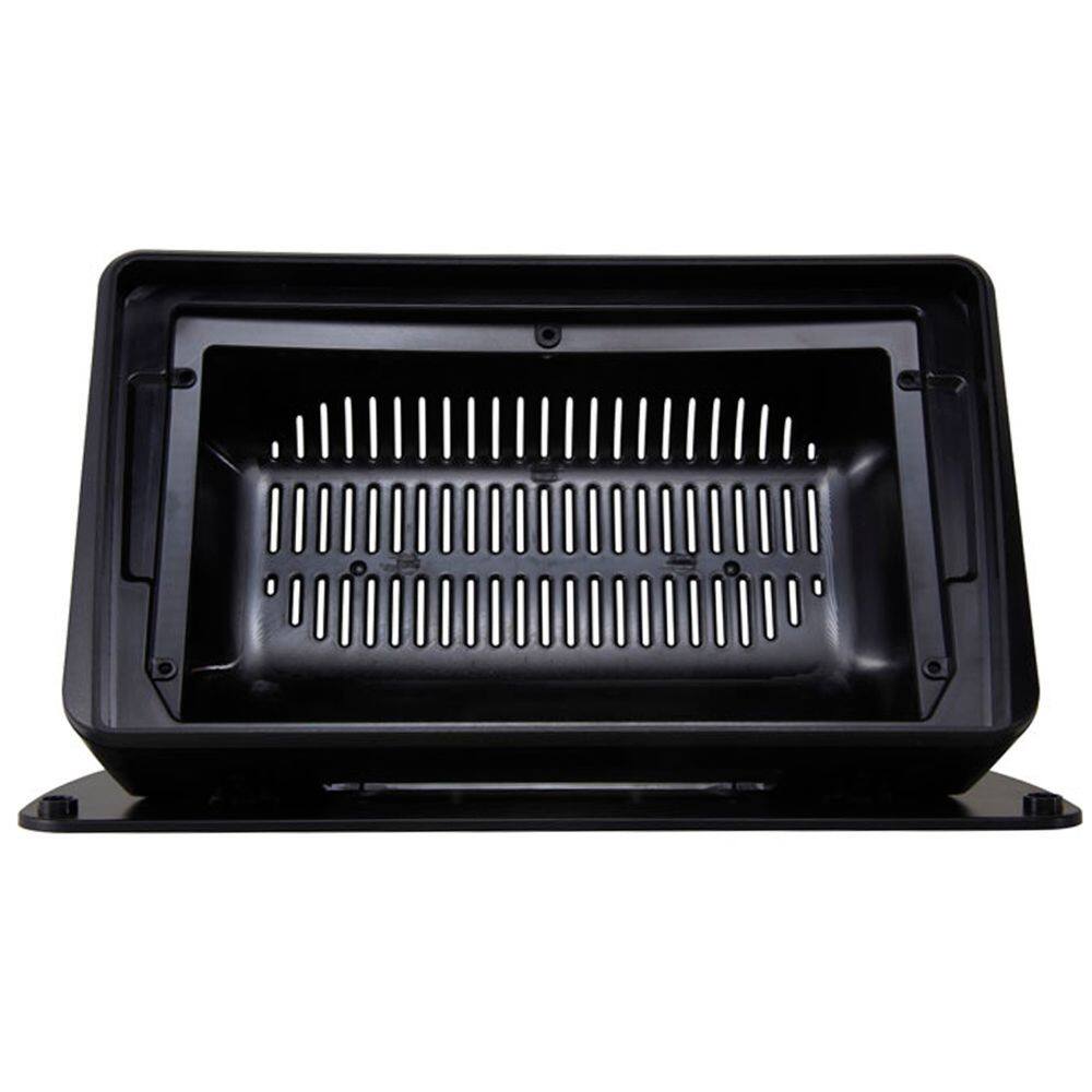 Moldura 9 Polegadas Universal Preta Painel Superior Plano Central Multimidia Som