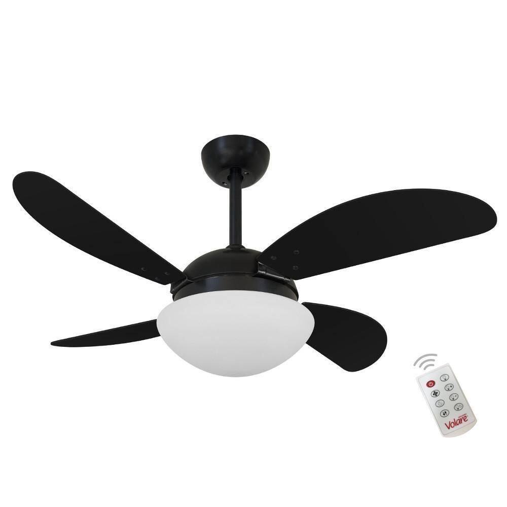 Ventilador Volare Fly Preto 110V E Controle Remoto