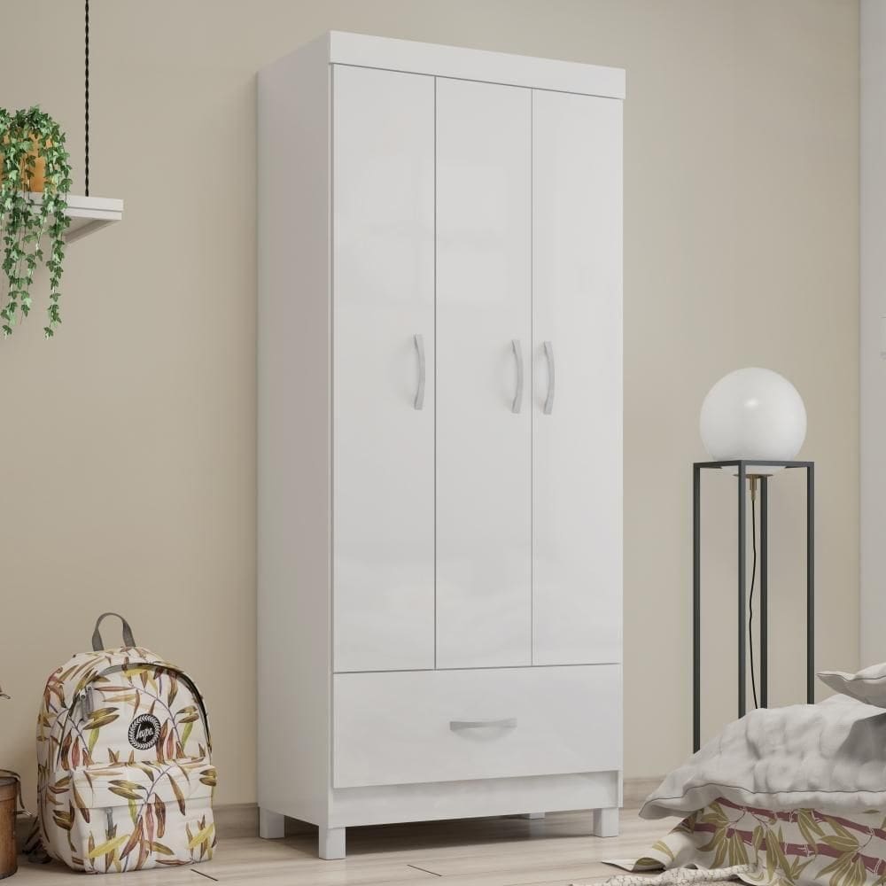 Guarda Roupa 3 Portas Jones Branco