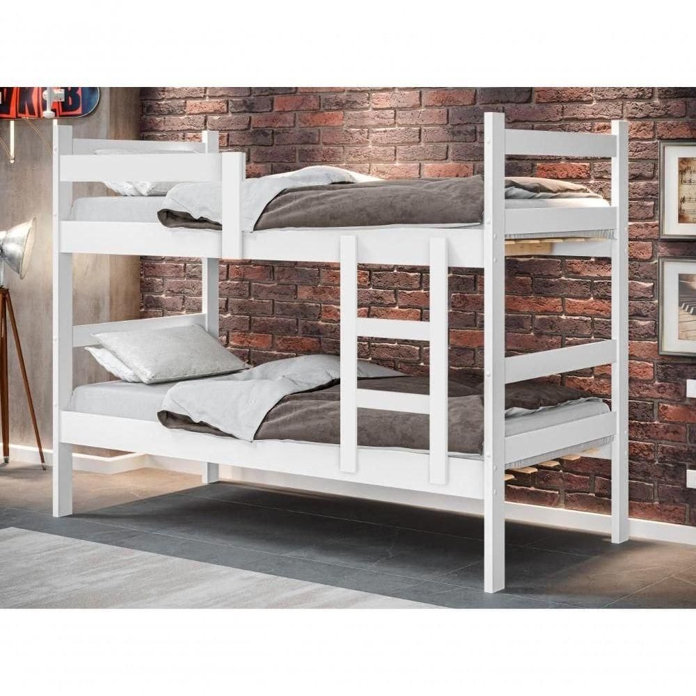 Beliche Heitor Solteiro Com Escada Branco