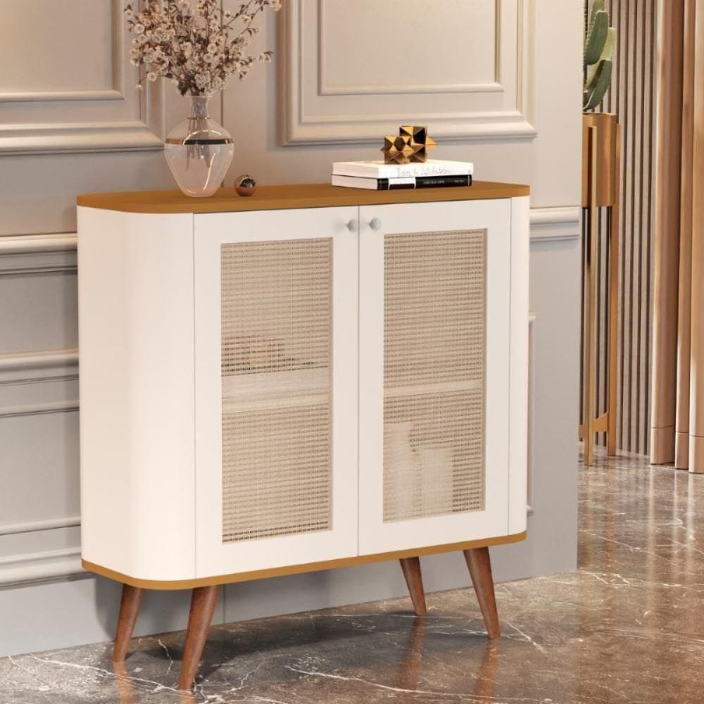 Buffet Com 2 Portas E 1 Prateleira Madrid Pérola Nature