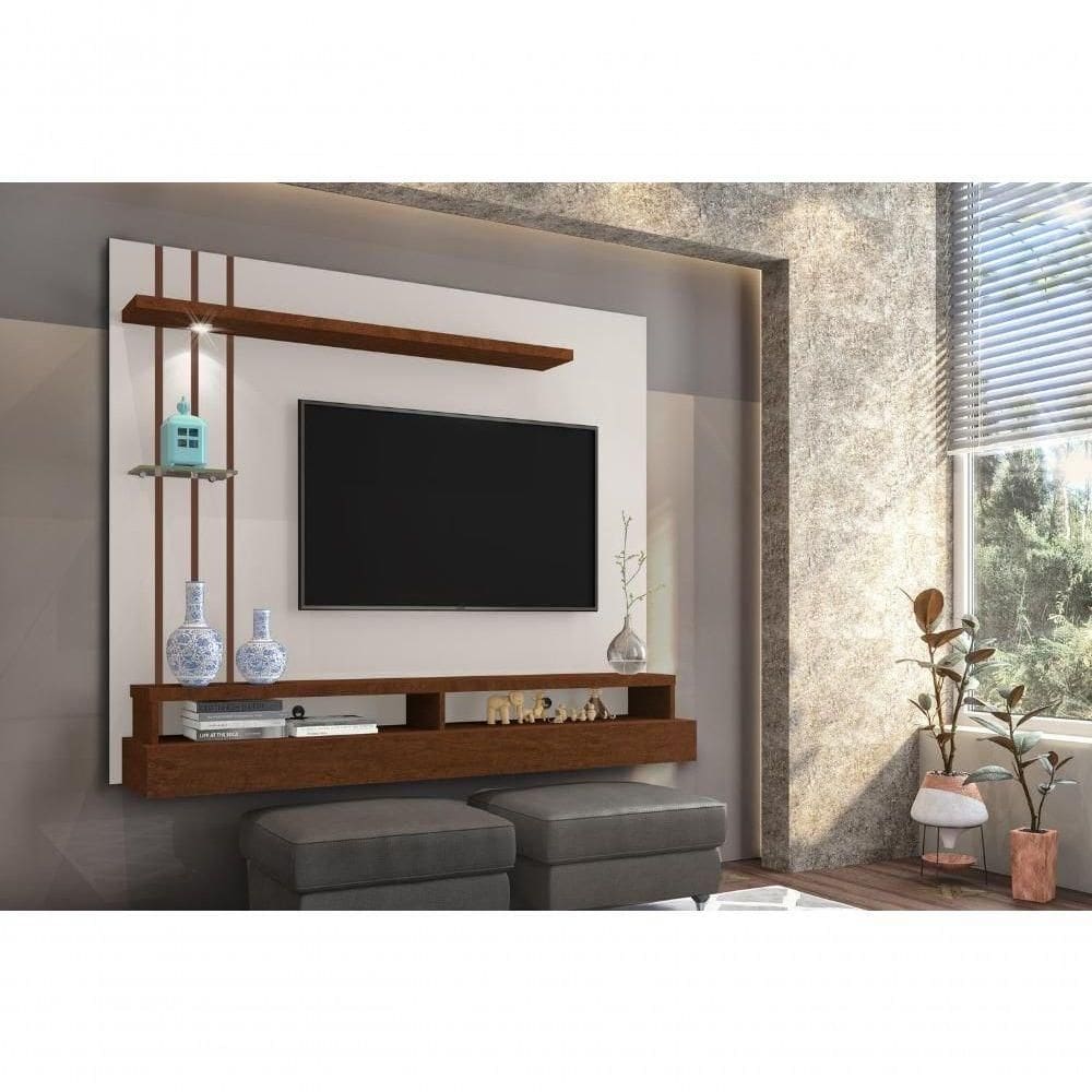 Painel Para Jordano Off White E Canela