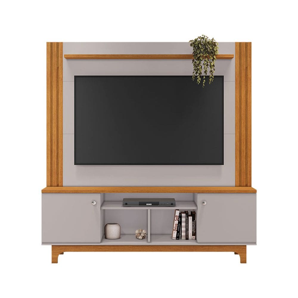Estante Home para TV até 65 Polegadas Bálsamo JCM Móveis Cinamomo/Off