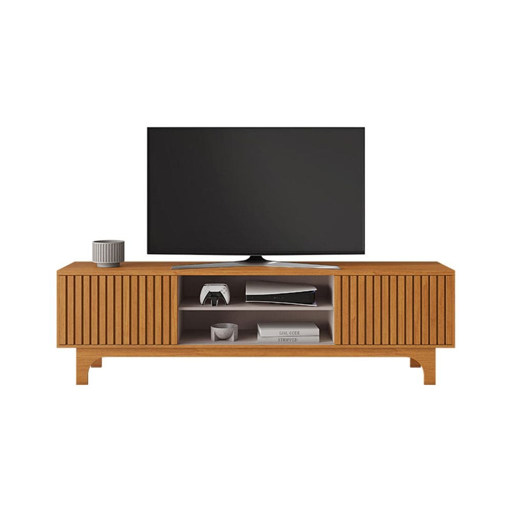 Rack para TV até 70 Polegadas Trunfo JCM Móveis Cinamomo/Off