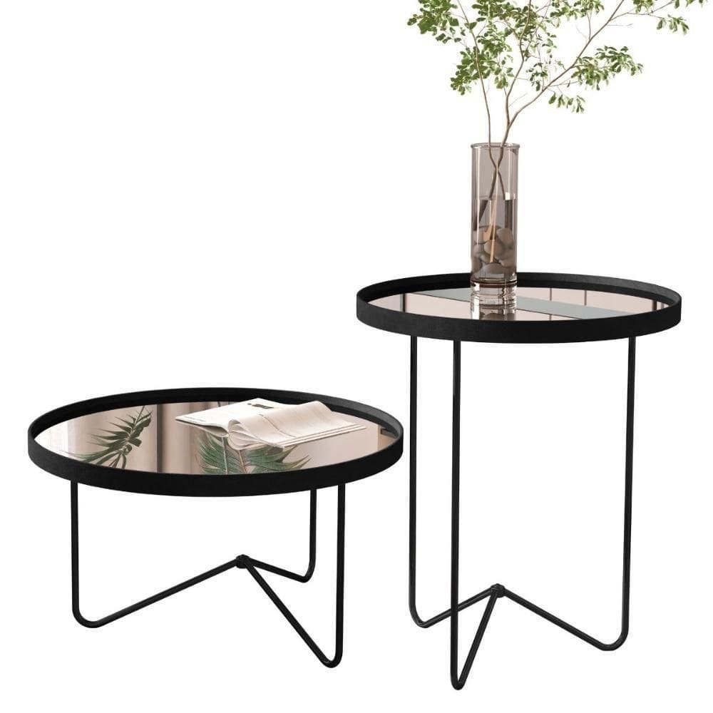 Conjunto De Mesa Saramandaia Preto Preto Fosco