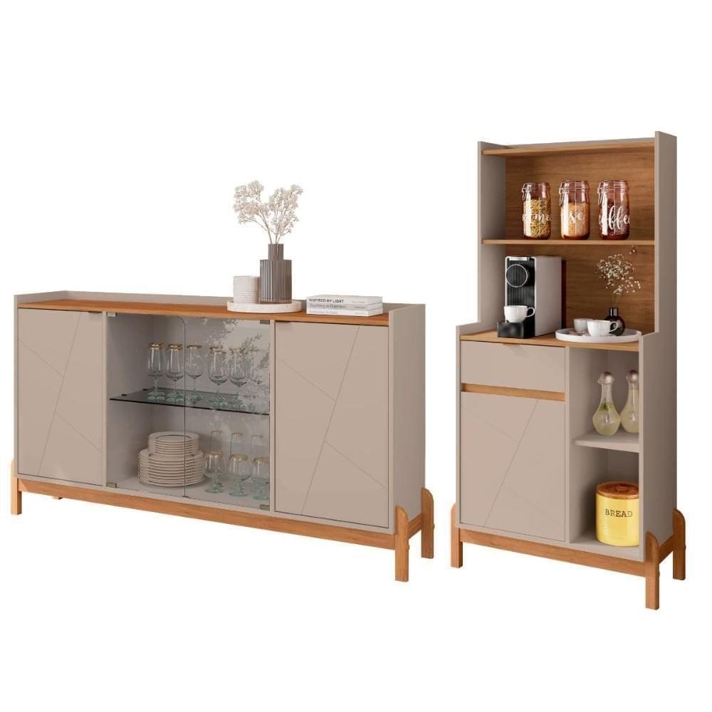 Conjunto Sala De Estar Fernandes Off White-cedro