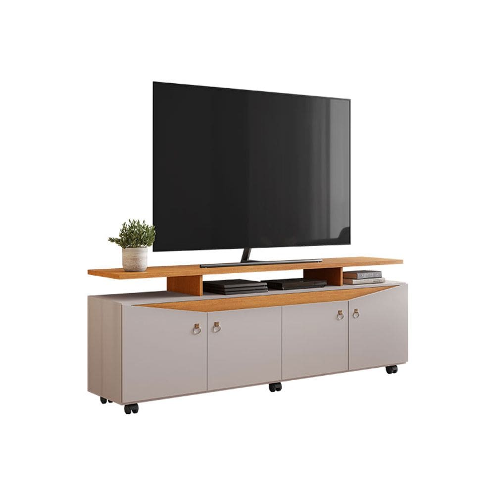 Rack para TV até 65 Polegadas Elogio JCM Móveis Off/Cinamomo