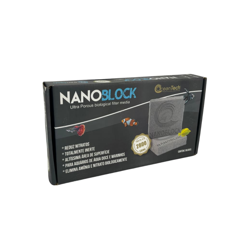Ocean Tech Bloco Filtrante Nano Block 10x10x2,5cm 2 Unidades
