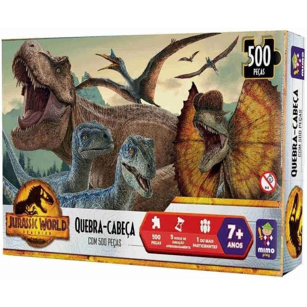 Quebra Cabeça Jurassic World 500 Pçs Planeta Jurássico Mimo