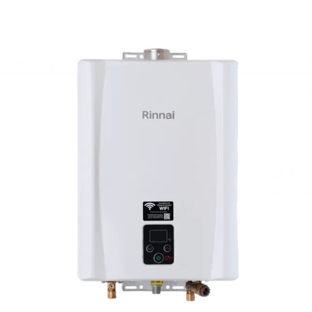 Aquecedor de Água a Gás Rinnai E21 GN 21 Litros Branco Bivolt