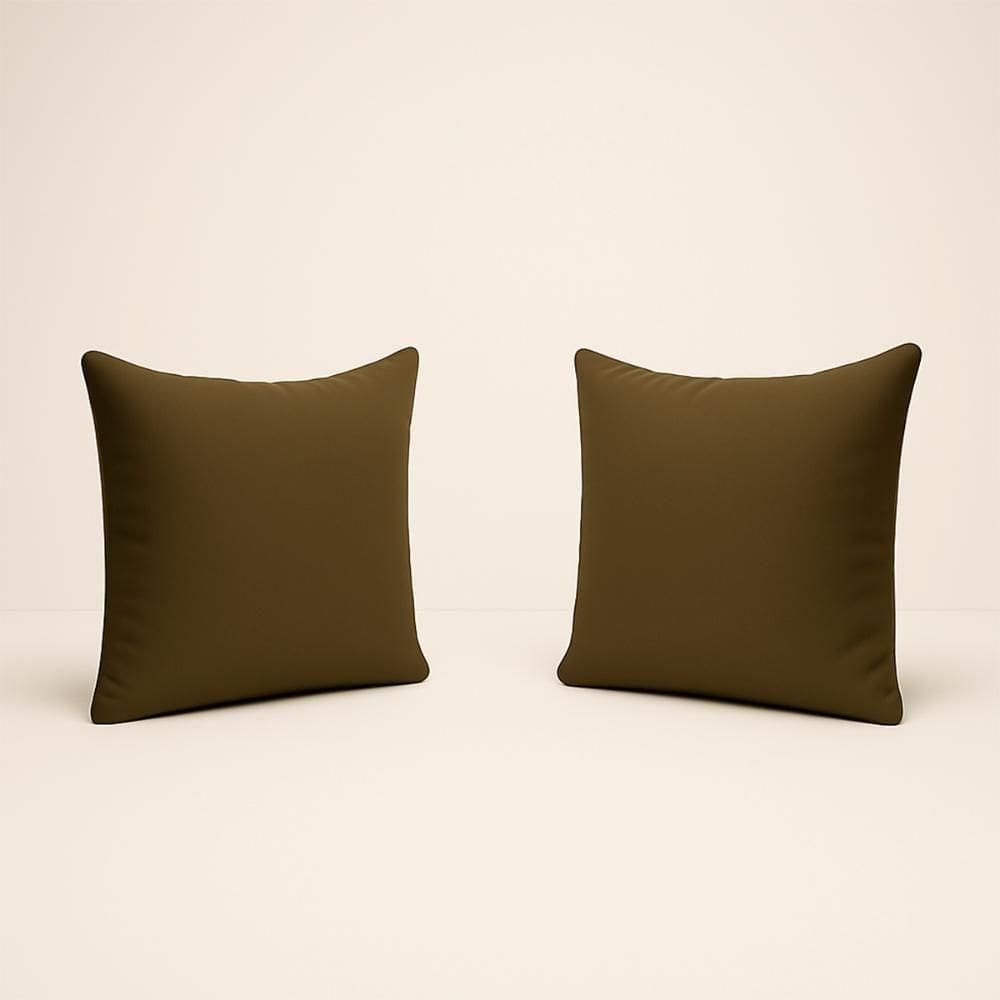 Kit 2 Almofadas 42cm Fofinhas Suede Sala Ou Quarto Balaqui Marrom