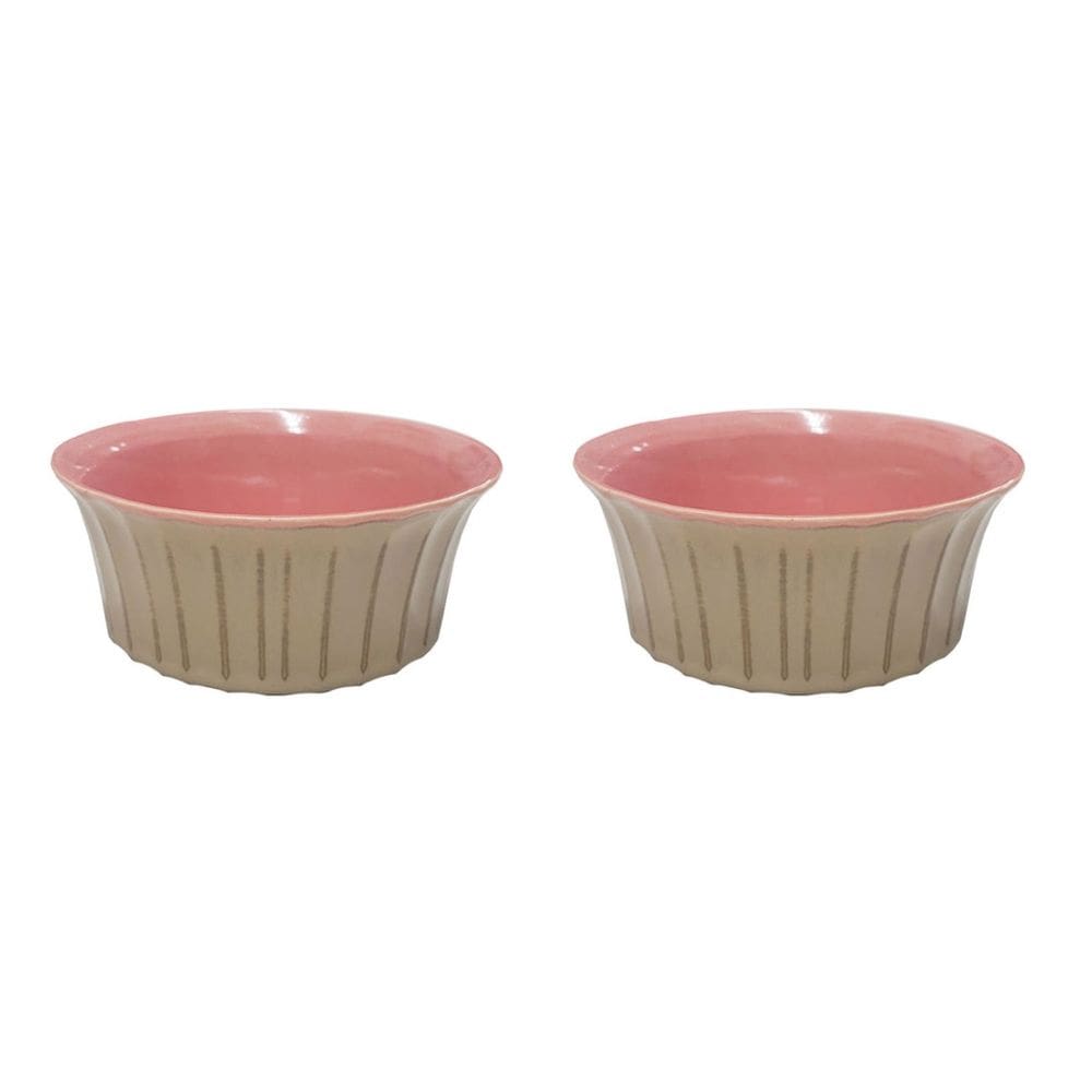 Tigela Bowl Ceramica Rose Sobremesa Sopa Petiscos 2un