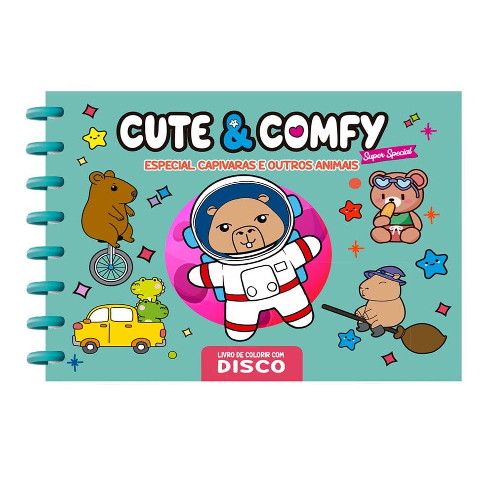 Cute & Comfy Super Special Edição 11 - Livro de Colorir Adulto -  Espiral com Caneta