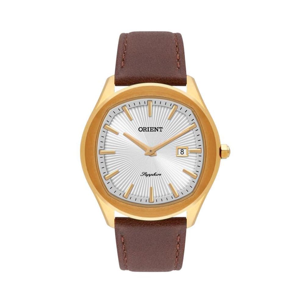 Relógio Orient Eternal Safira Dourado - Mgsc1018 S1Nx