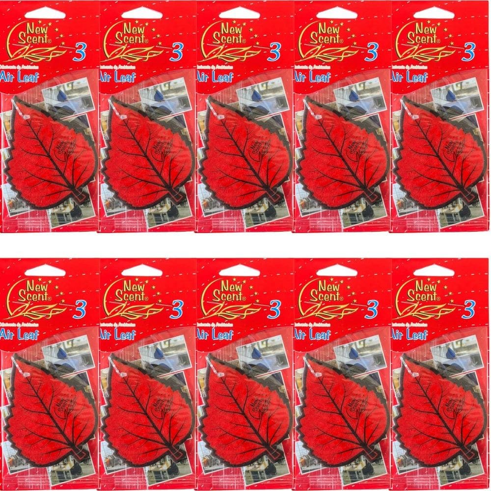 Kit 10 Folha Aromatizantes Cheirinho Carro e Ambiente QUASAR Air Leaf New Scent
