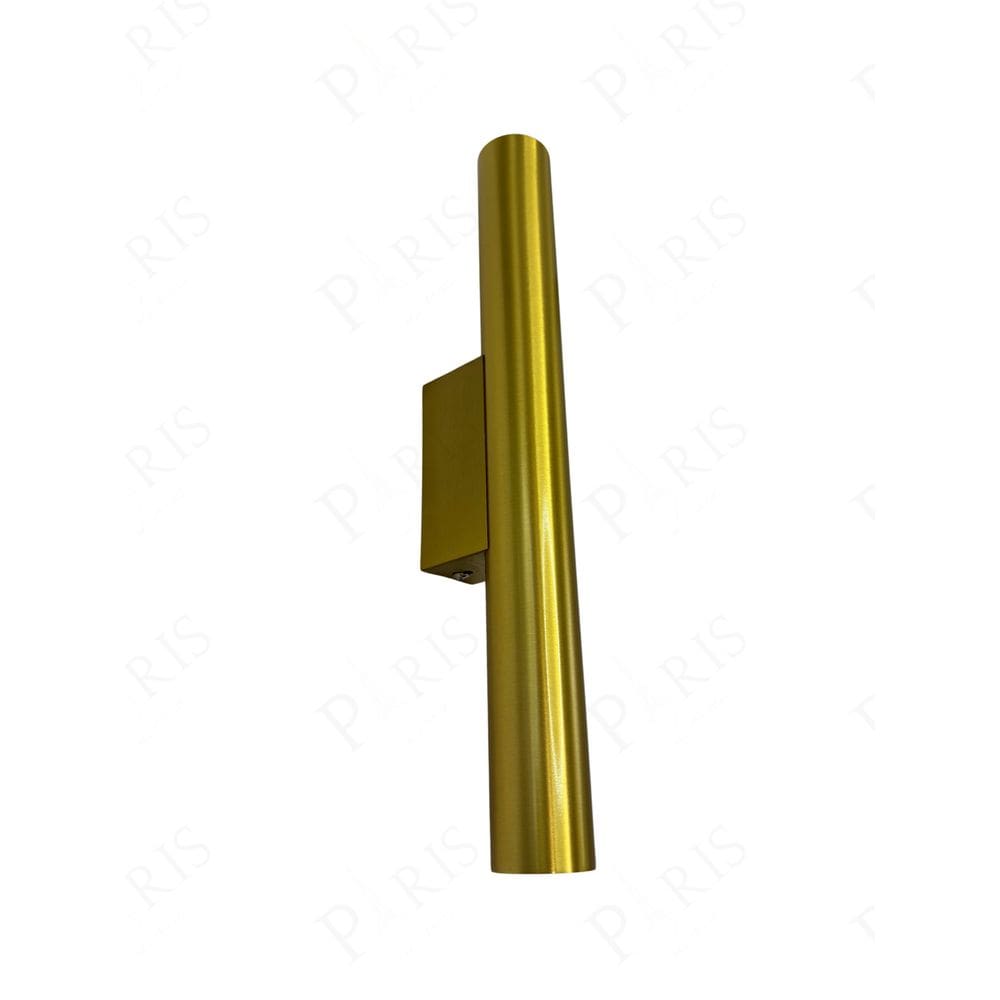 Arandela Cilindro Luxo Dourado 35cm Led 12W 3 em 1 Bivolt