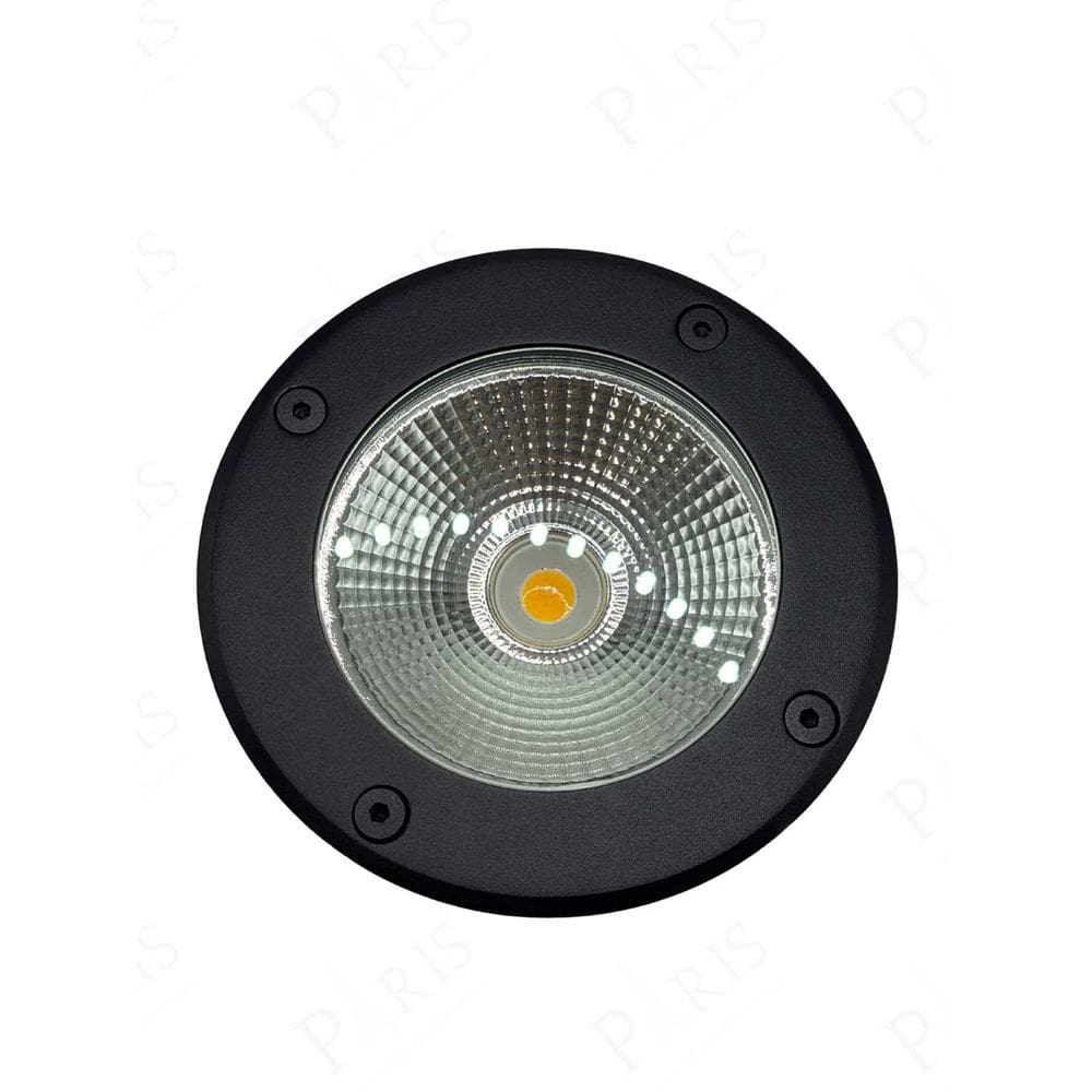 Spot Balizador de Embutir Piso Solo Preto IP67 Led 10W 3000K Bivolt