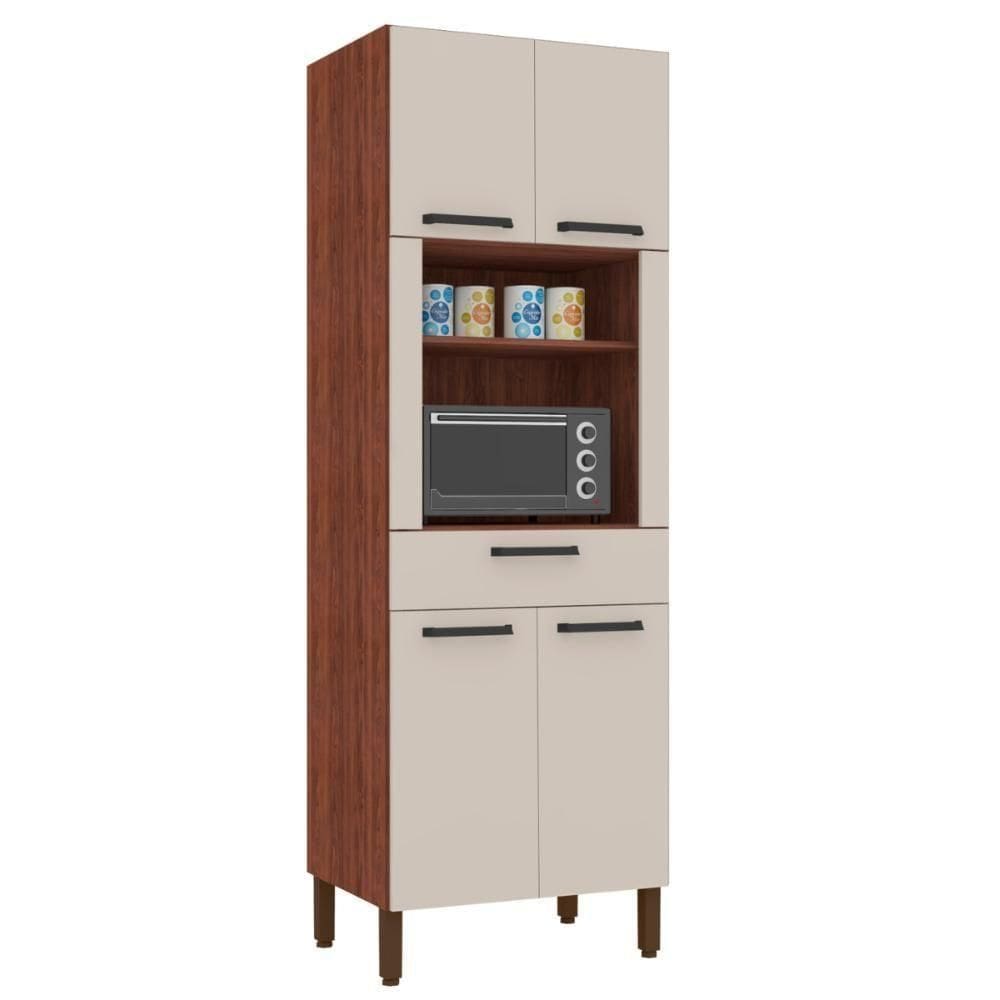 Paneleiro Cozinha Para Microondas Regina Nogueira Off White