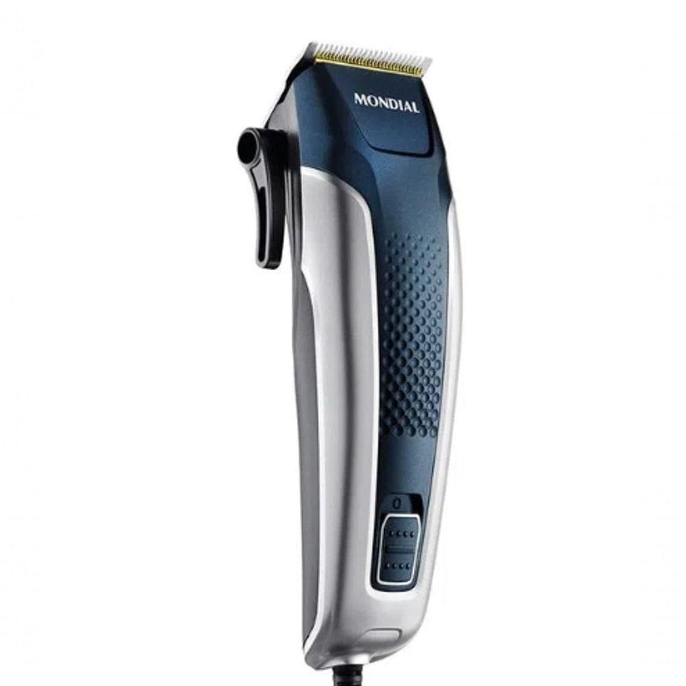 Maquina De Cortar Cabelos Mondial10w Prata-azul 110V