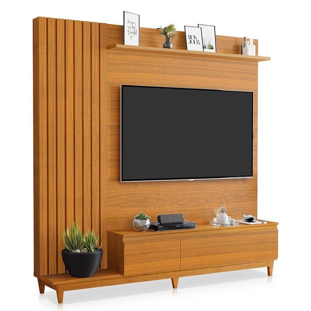 Estante Home Theater Jacarta Freijó Para Até 65 - Móveis Luapa Freijó