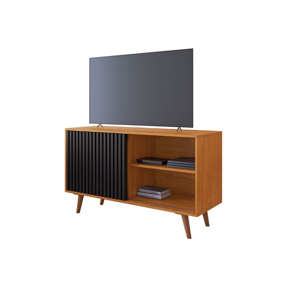 Rack para TV até 43 Polegadas Carinho JCM Móveis Cinamomo/Preto