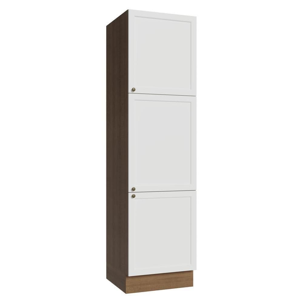Paneleiro 60 Cm 3 Portas Vik Madesa Rustic/branco