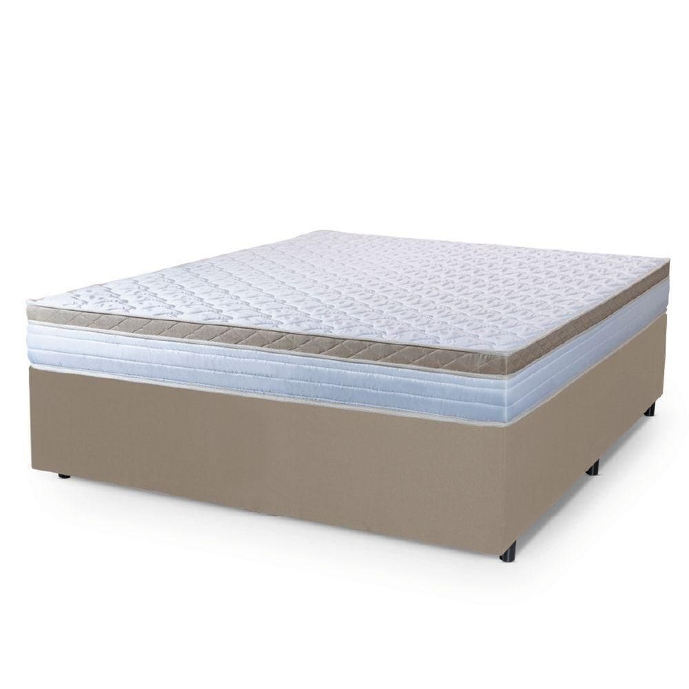 Cama Box Casal Queen Colchão Molas Ensacadas Dunas Hellen