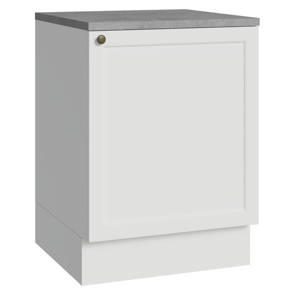 Balcão De Cozinha 60 Cm 1 Porta Branco Vik Madesa Branco