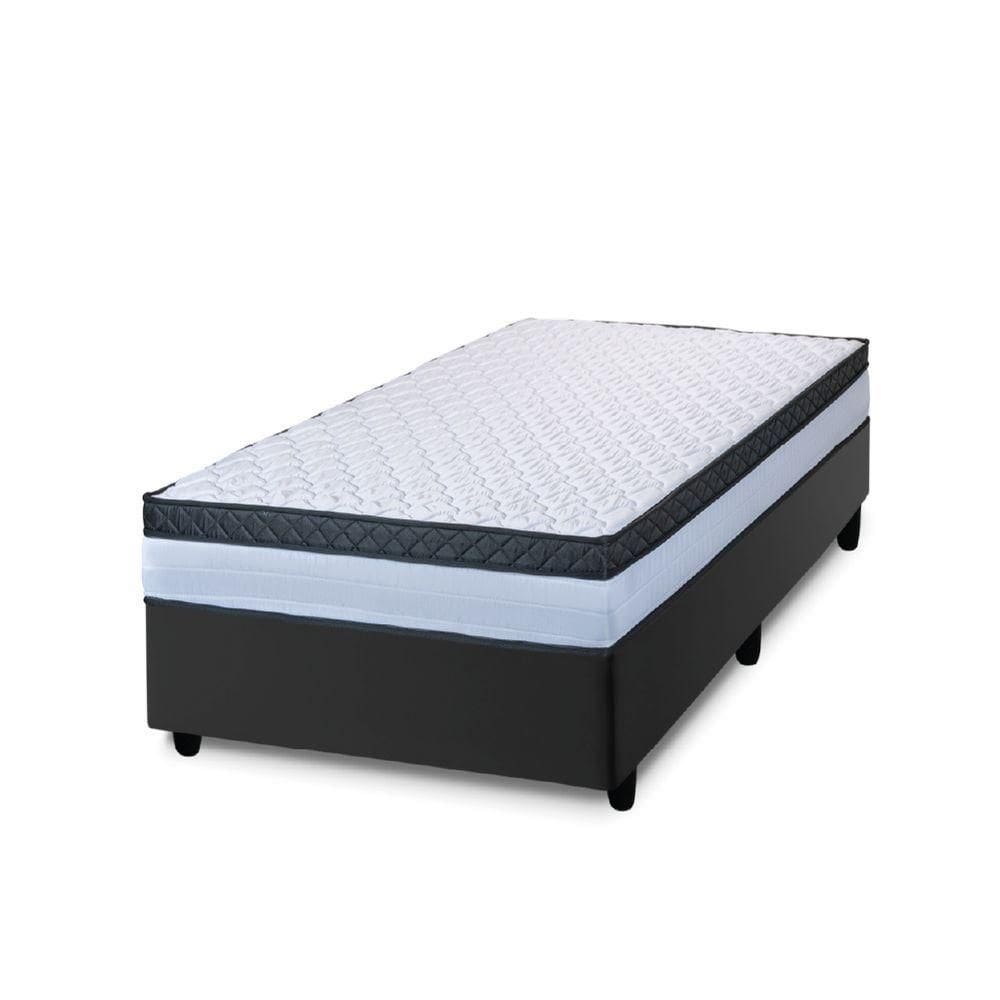 Cama Box Solteiro Colchão Com Molas Ensacadas Dunas Hellen