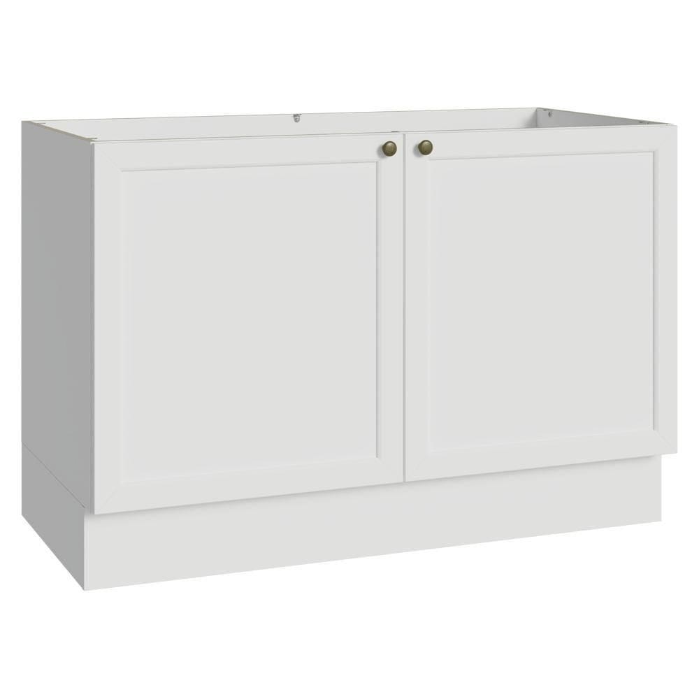 Balcão Gabinete De Pia 120 Cm (sem Tampo) Branco Vik Madesa Branco