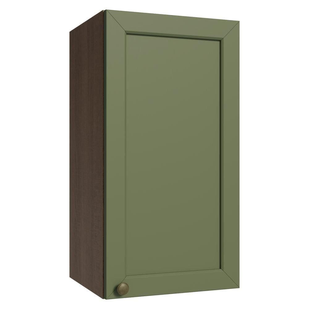 Armário Aéreo 35 Cm 1 Porta Rustic/verde Vik Madesa Rustic/verde