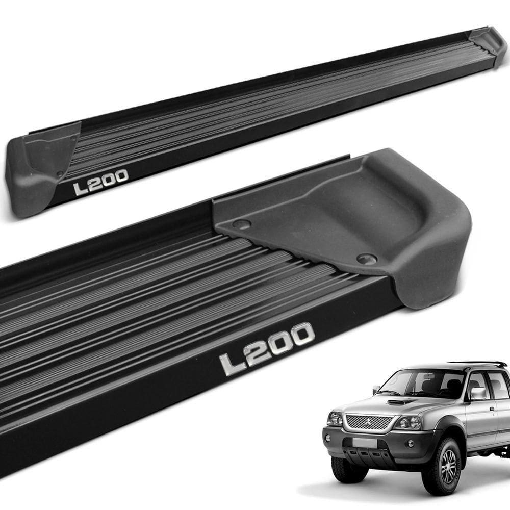 Estribo Lateral L200 Sport Outdoor 2005 A 2012 Aluminio Preto A3